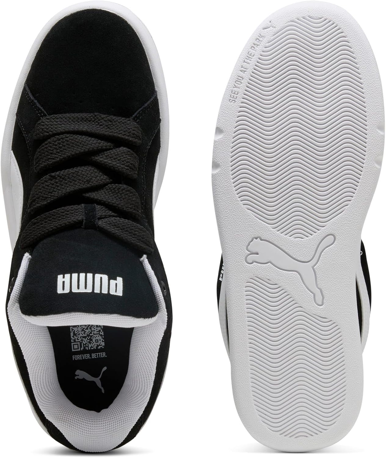 Кроссовки PUMA Unisex-Adult Park Lifestyle Easy Sd, белый/черный — фото 4