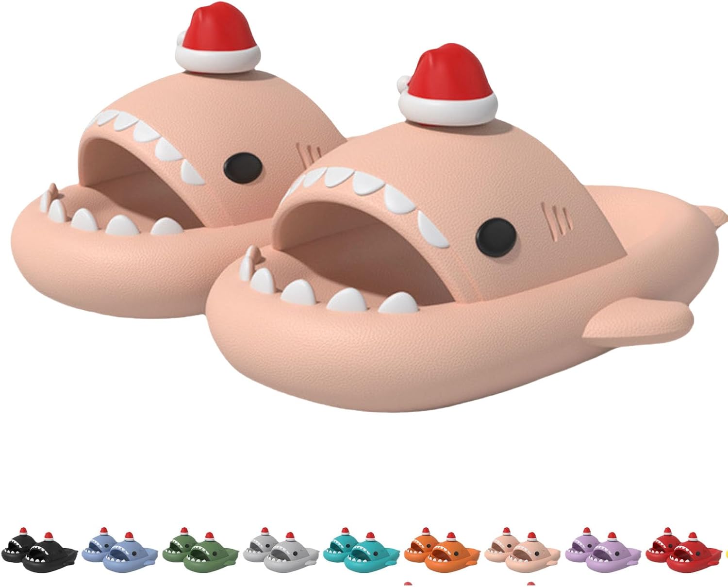 

Унисекс тапочки «Акула Облако», противоскользящие, быстросохнущие пляжные и душевые сандалии, рождественская обувь для пар Generic, розовый