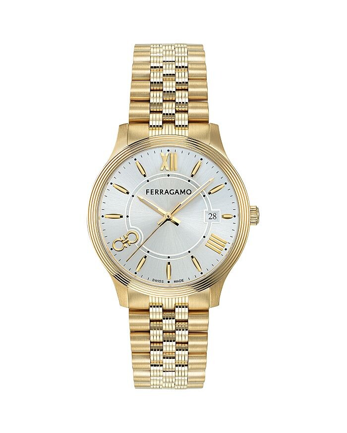 

Часы Ferragamo Duo, 40 мм, серебряный