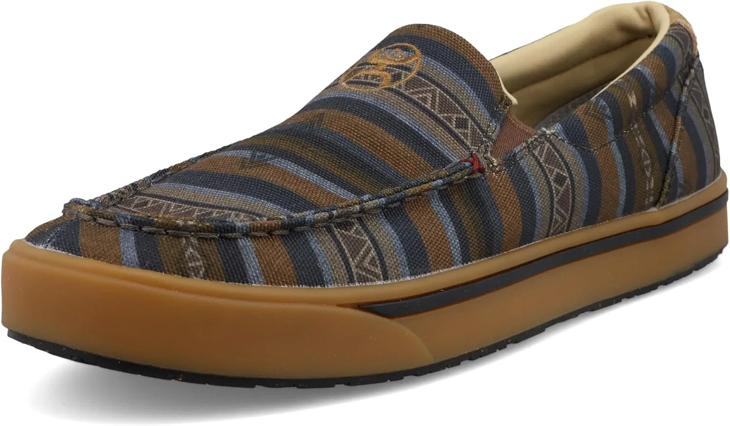Мужские туфли Twisted X Hooey Slip On, Brown And Grey Serape