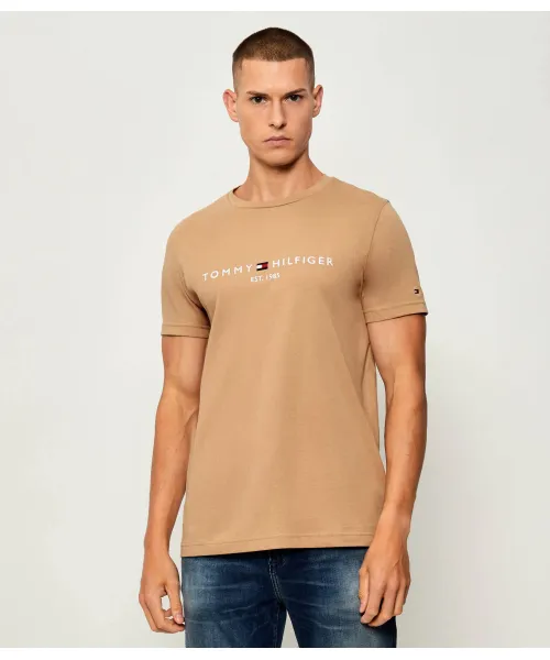 

Футболка Slim fit Tommy Hilfiger, бежевый