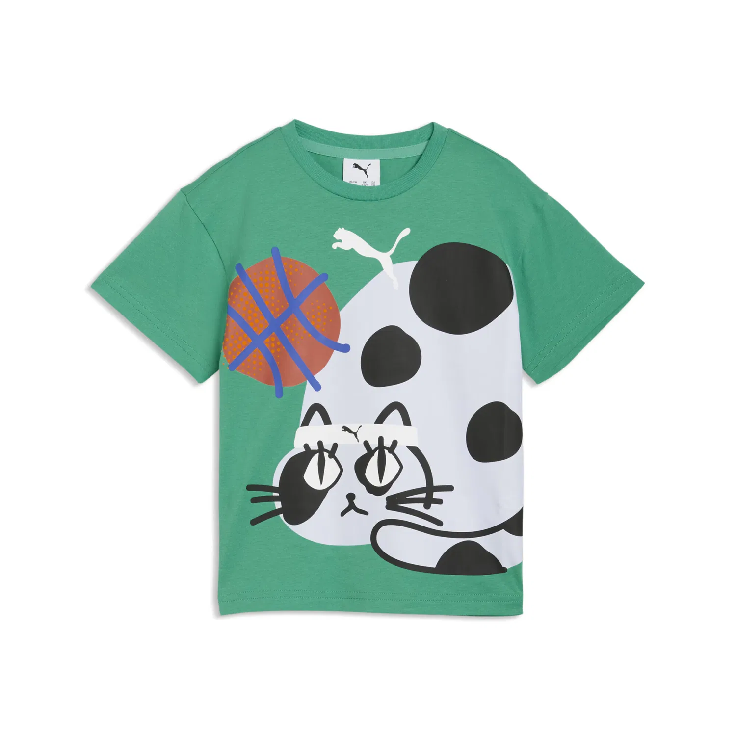 Спортивная футболка 'Sporty Cats' Puma, Light Green