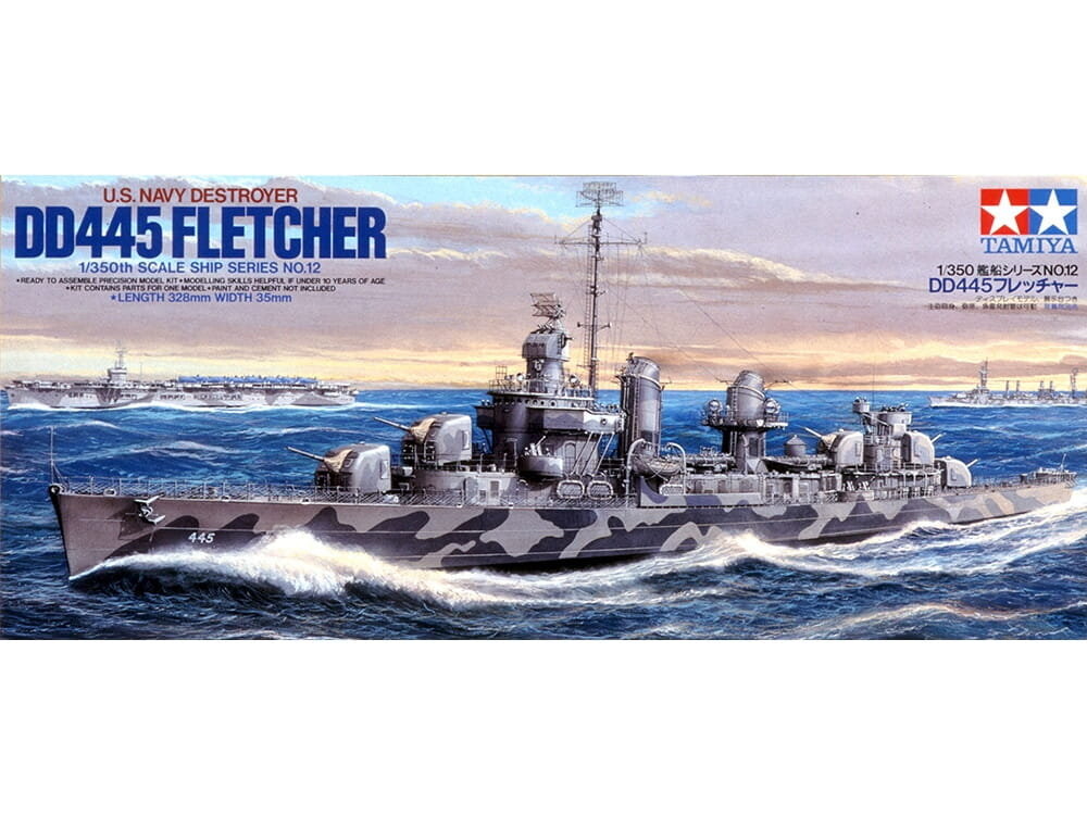 

НАС. Эсминец DD-445 Fletcher 1:350 Tamiya 78012