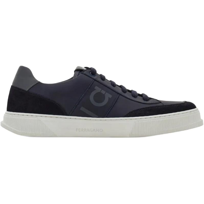 Ferragamo Alaska Gancio Low top скейтборд обувь мужские dark blue — фото 4