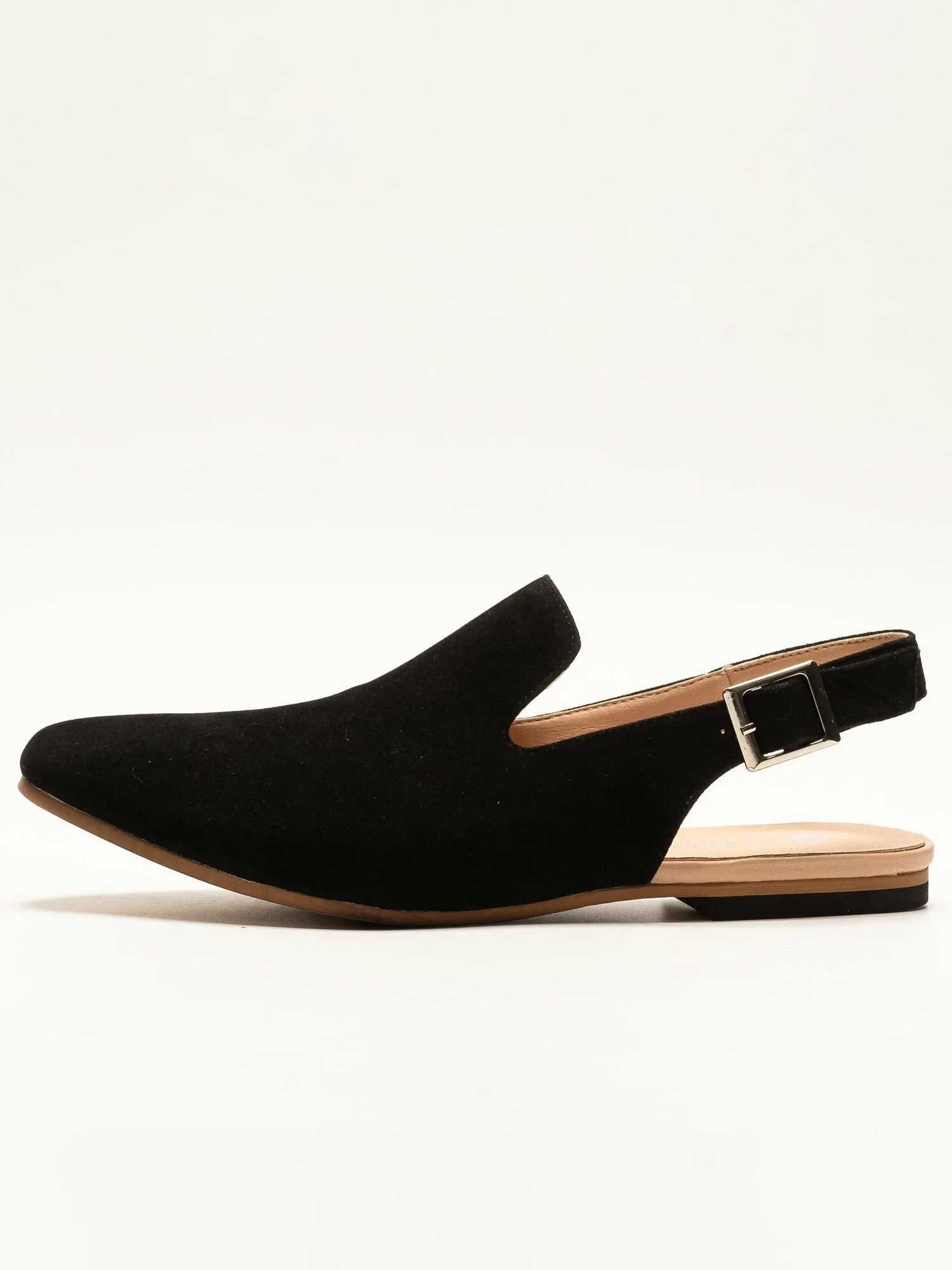 Сандалии с ремешком на спине SVEC, Black suede