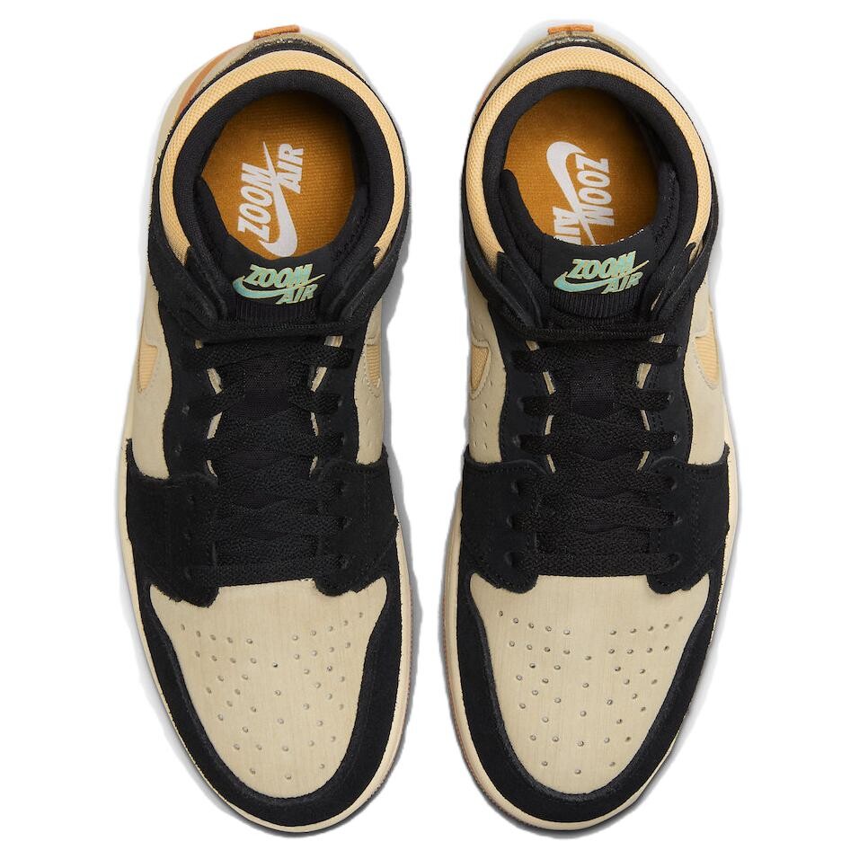 Кроссовки Jordan Air Jordan 1 Vintage Basketball, черный/оранжевый — фото 4