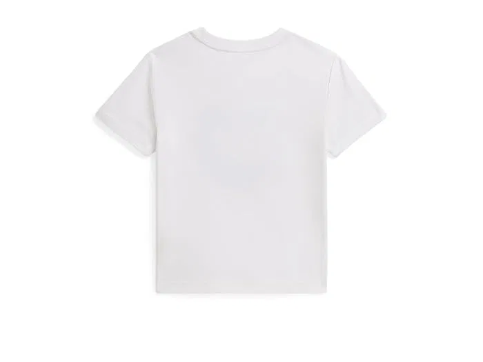 Футболка хлопковая с принтом Cotton Jersey Graphic Tee Polo Ralph Lauren Kids, Light Navy — фото 2