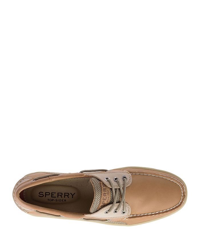 Мужские туфли-лодочки из светло-коричневой кожи с тремя глазками Sperry, коричневый/бежевый — фото 2