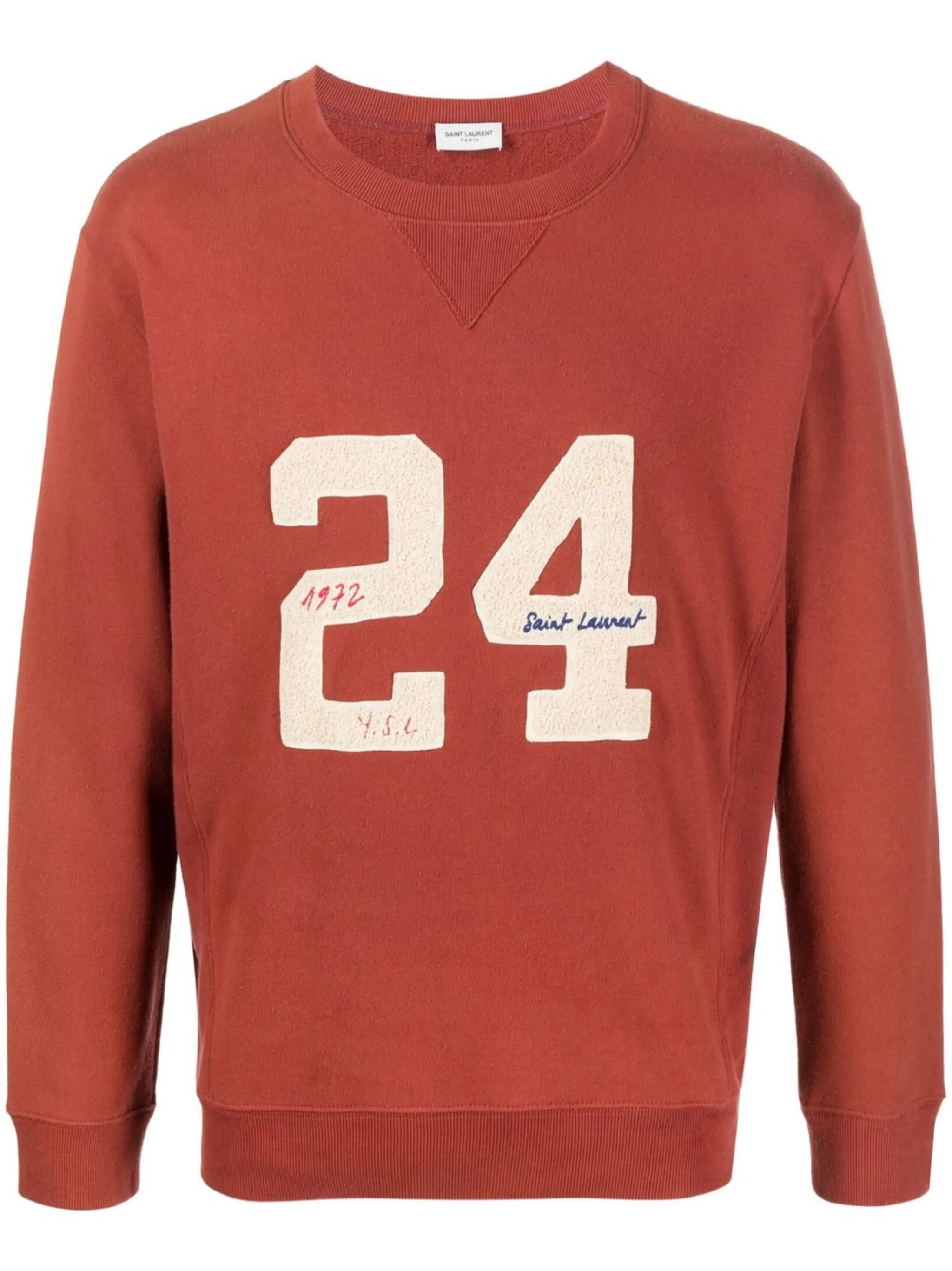 

Толстовка с вышитым логотипом Saint Laurent, оранжевый