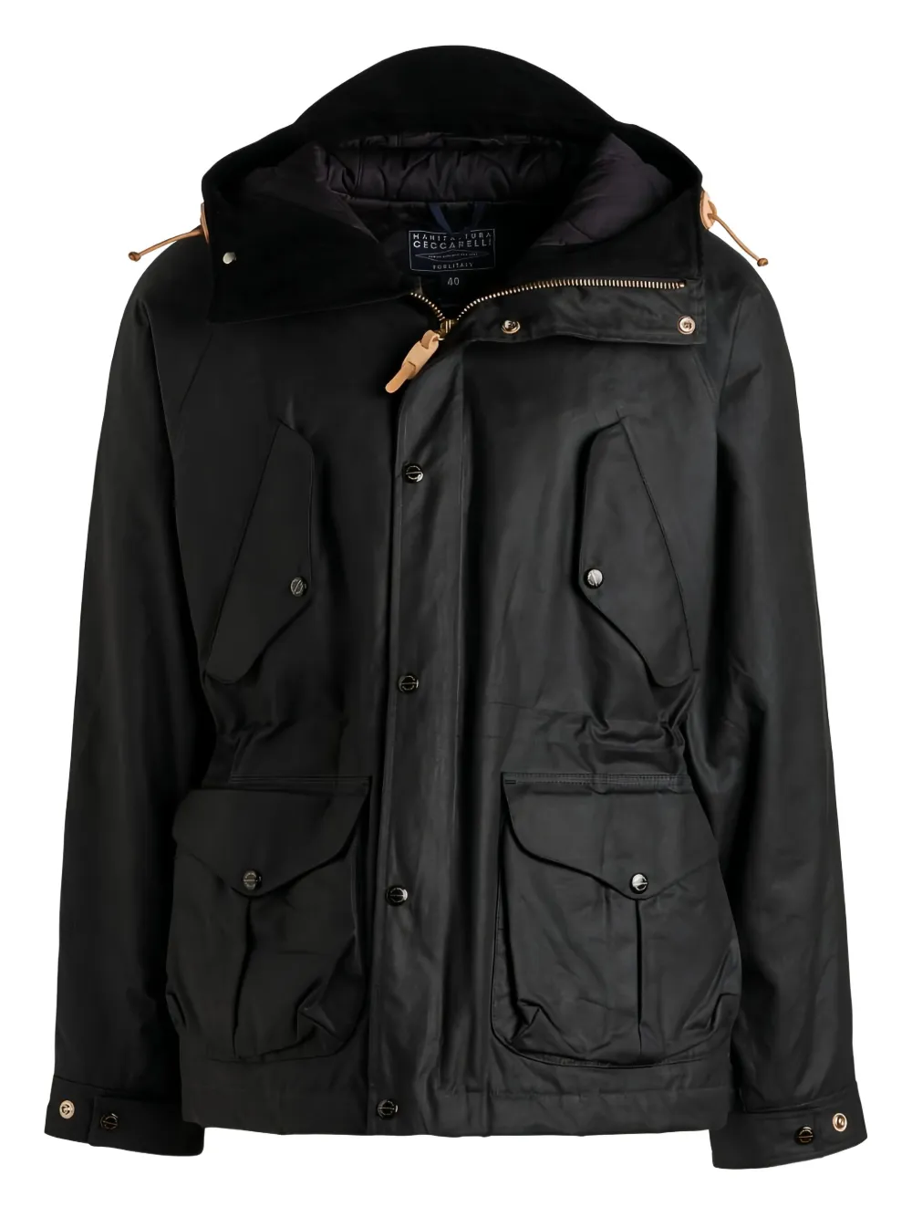 

Новая куртка Fisherman с клапанами на карманах Ceccarelli, черный