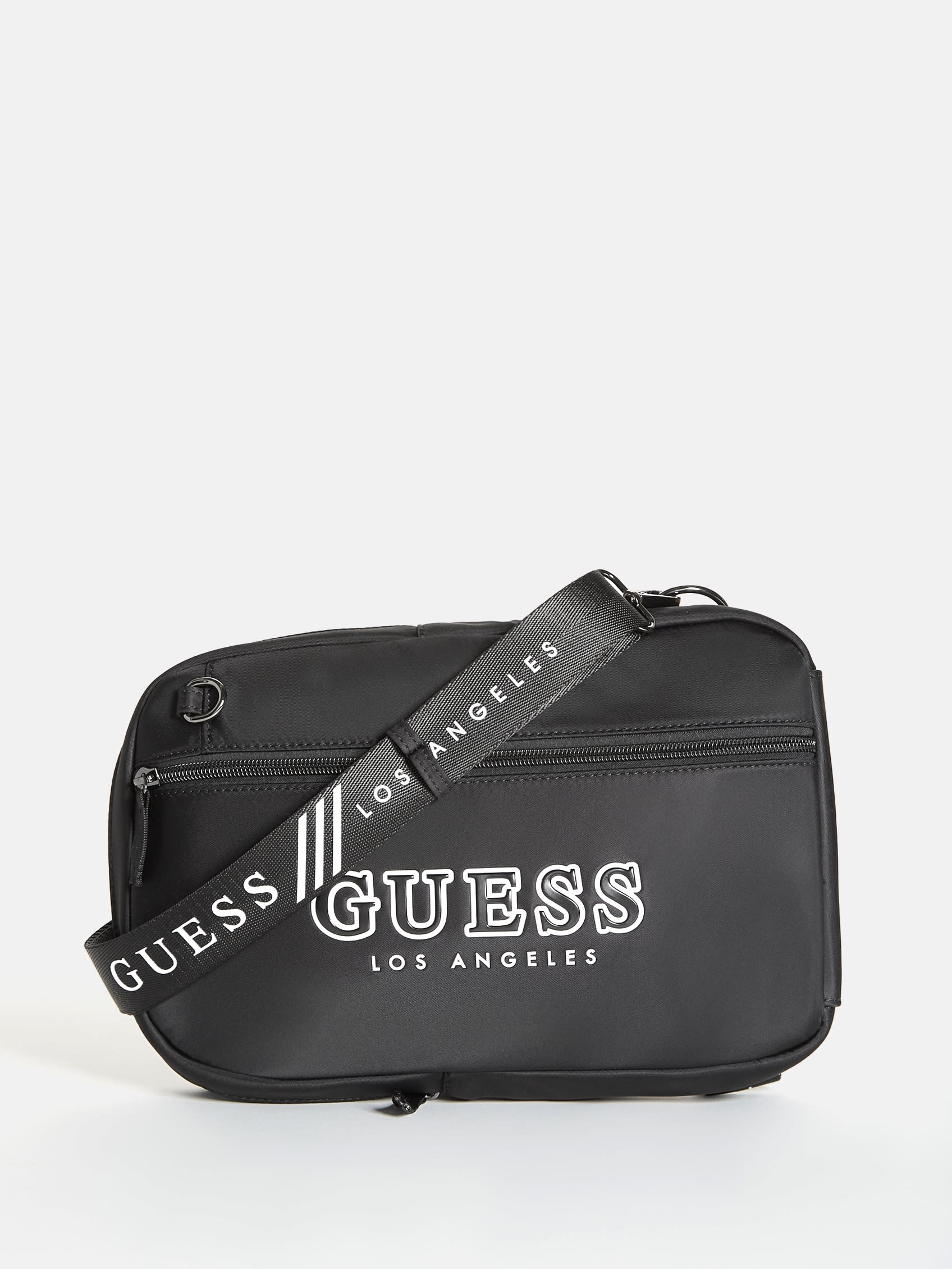

Нейлоновая сумка-слинг с логотипом Guess Factory, черный
