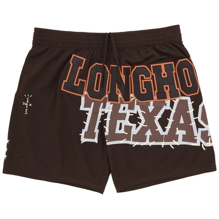 

Шорты Cactus Jack By Travis Scott Cactus Jack by Travis Scott x Mitchell & Ness University Of Texas Shorts, коричневый