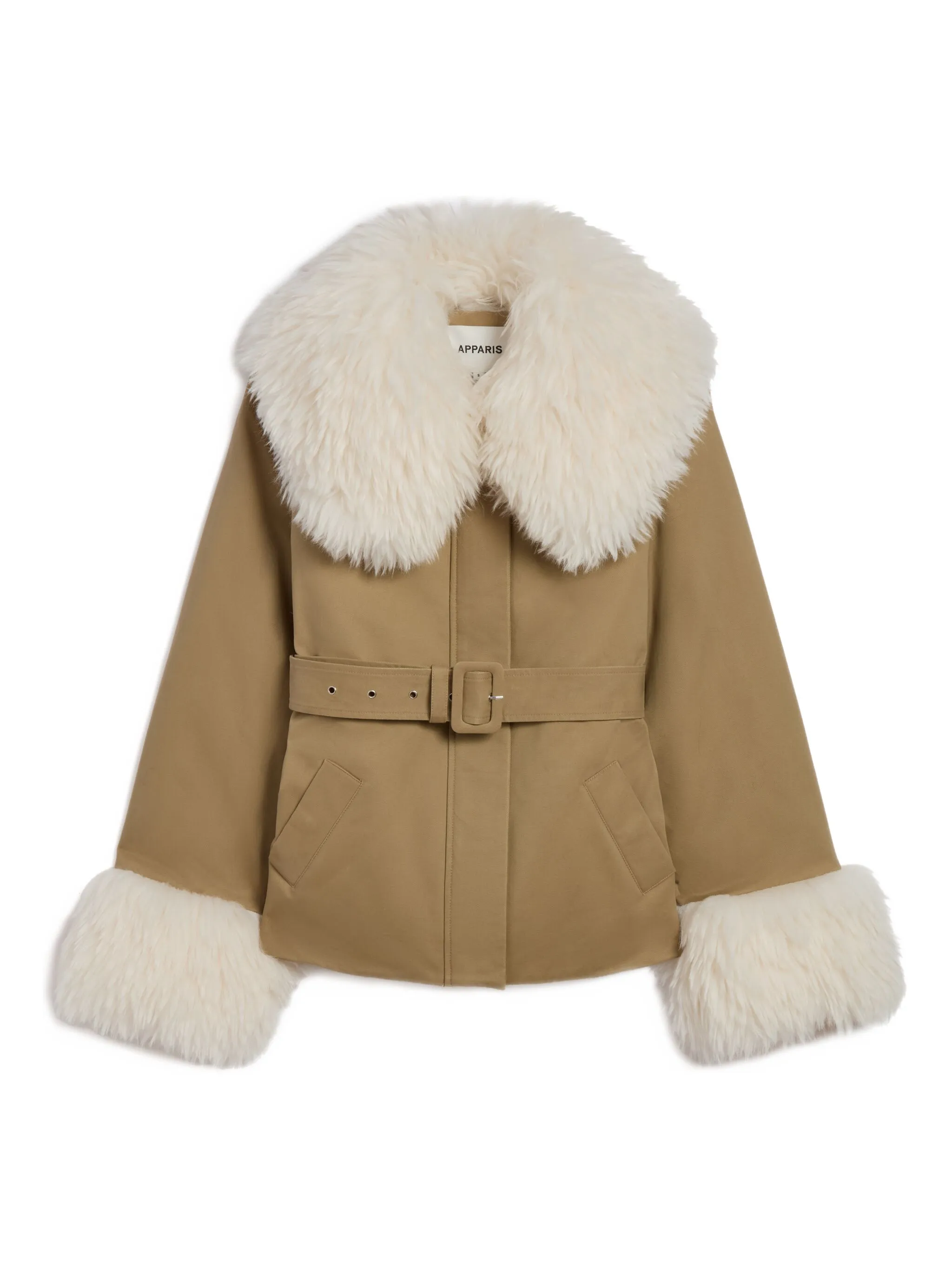 

Куртка Parker с поясом Apparis, бежевый
