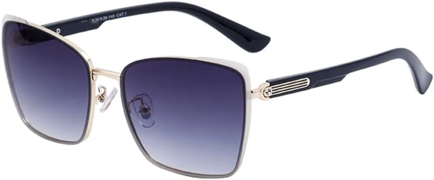 

Большие солнцезащитные очки «кошачий глаз» для женщин в винтажной металлической оправе. Женские солнцезащитные очки в стиле «кошачий глаз» LXLHWN, C1 Double Gray