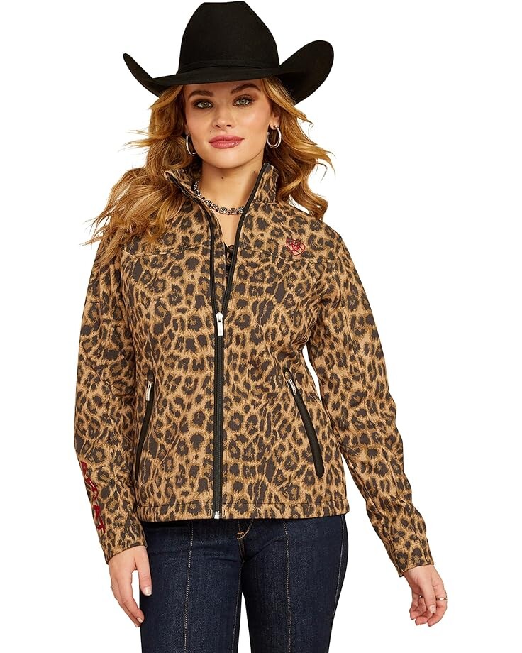 

Куртка Ariat New Team Softshell Print Jacket, цвет Lila Leopard