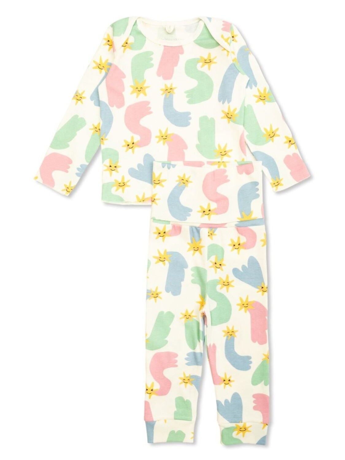 

Комплект для малышей Stella McCartney Kids с графическим принтом, серый