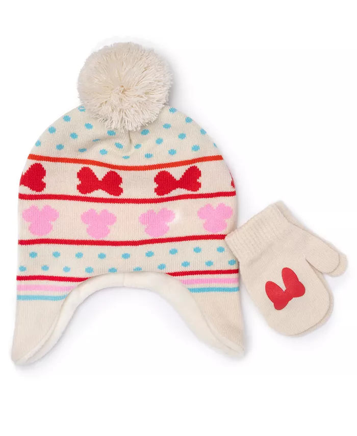 

Детский набор для девочек: шапочка Heidi и варежки из 2 предметов Minnie Mouse, мультиколор