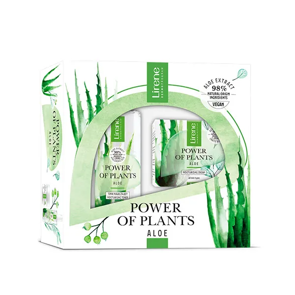 

Тонер+Увлажняющий крем Power Of Plants Aloe Lirene, 2 UD