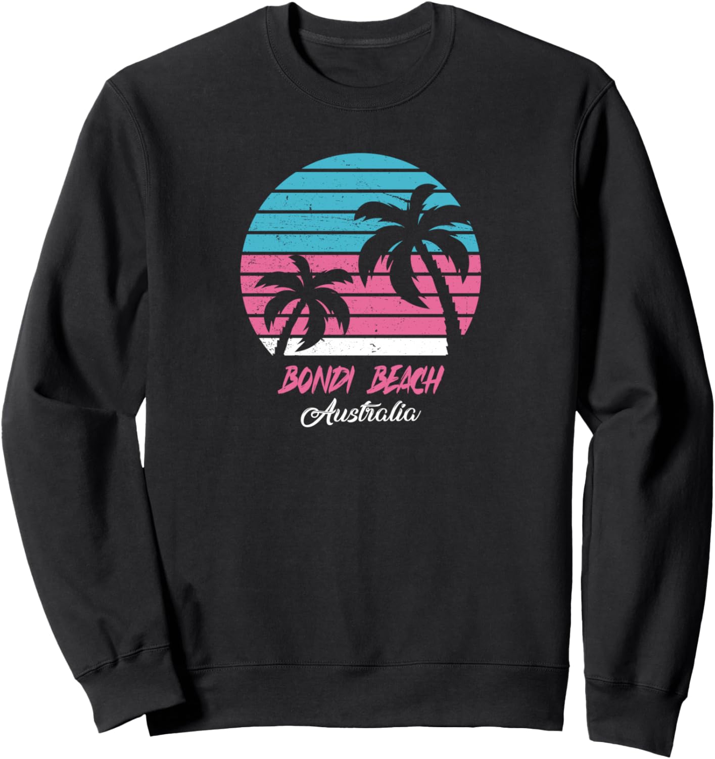 

Сувенирная толстовка с надписью «Пляж Бонди - напоминание об Австралии», черная Bondi Beach Colorful Rtees, Черный, Сувенирная толстовка с надписью «Пляж Бонди - напоминание об Австралии», черная Bondi Beach Colorful Rtees