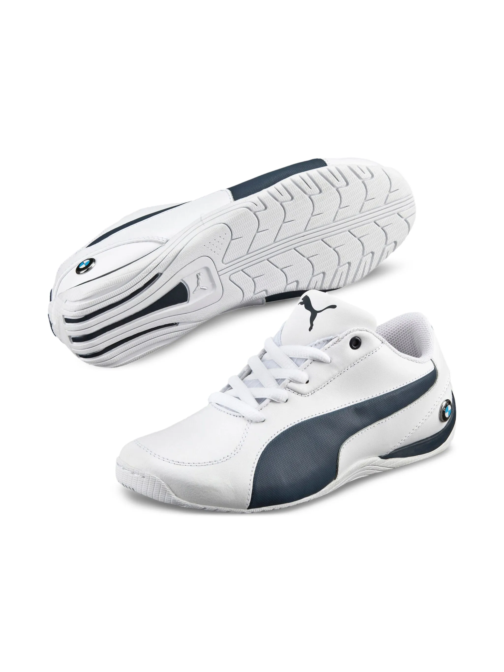Кроссовки BMW Drift Cat 5 GS White/Black Puma Kids, белый