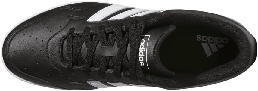 Мужские кроссовки Adidas Hoops 4.0 на шнуровке - повседневные, черные, черно-белый — фото 3