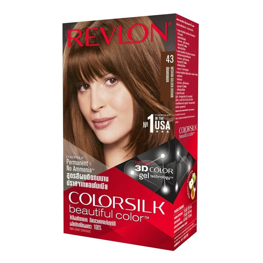 

Revlon Colorsilk 43 Средний золотисто-коричневый, Medium Golden Brown