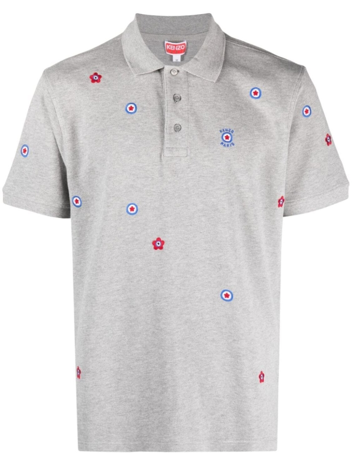 

Kenzo рубашка с вышивкой Target, серый