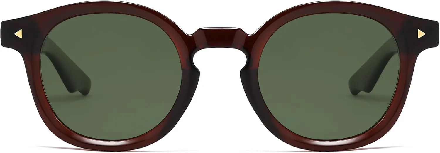 

Солнцезащитные очки SOJOS в стиле ретро, ​​поляризованные, круглые, женские и мужские, винтажные, в стиле панто, 70-х, 80-х, 90-х, круглые, модель SJ2378, Burgundy