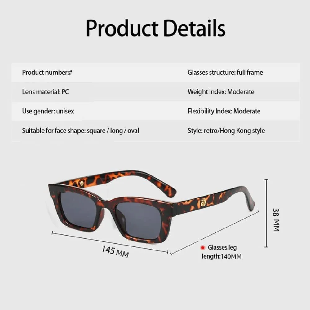 

Модные винтажные солнцезащитные очки в прямоугольной оправе для женщин, ретро-солнцезащитные очки, стильные и популярные квадратные очки для женщин generic, Style 1