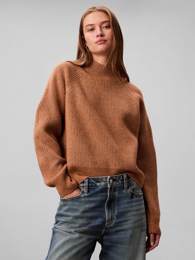 

Мягкий ребристый вязаный джемпер Calvin Klein, Thrush