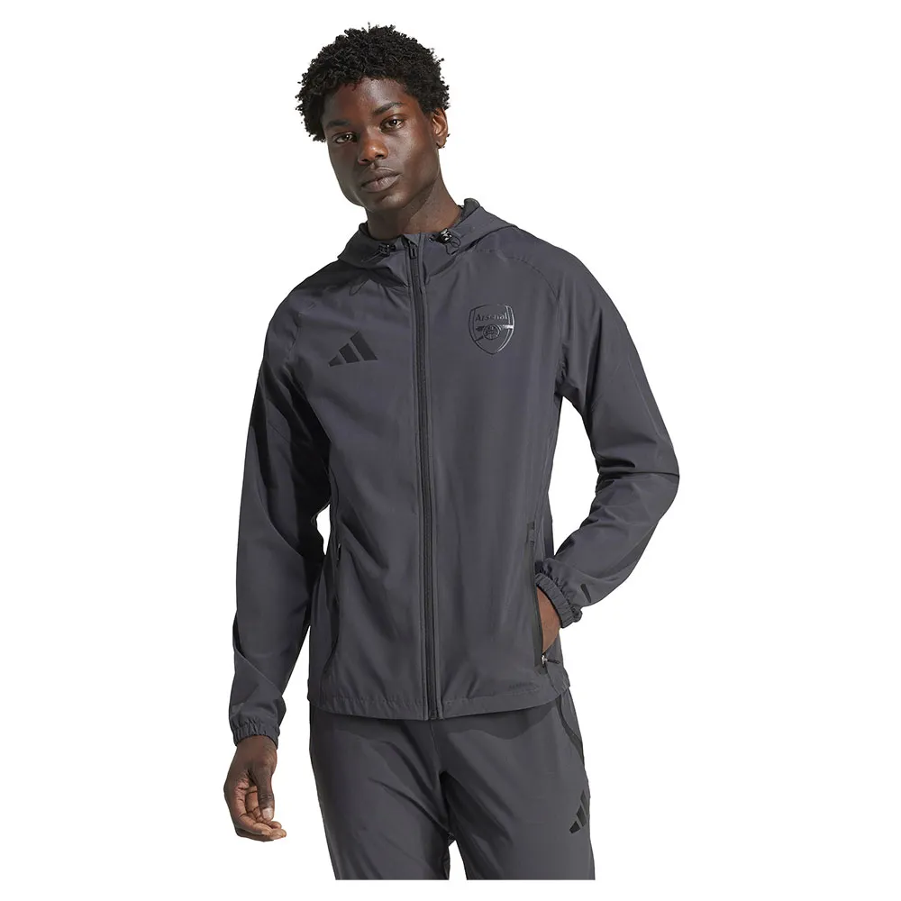 

Толстовка adidas Arsenal Tiro 25 Competition Vis Tech travel full zip, серый
