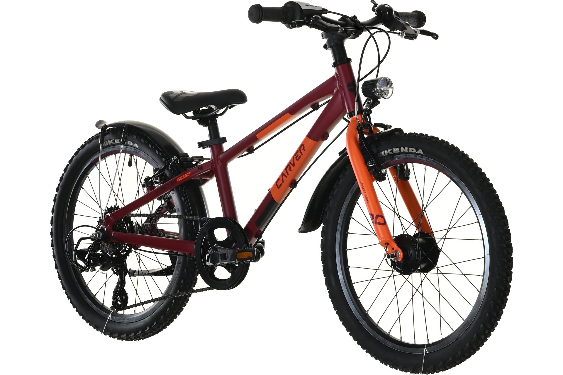 Детский велосипед Carver Strict 20 SL Street Girl - 20 дюймов - Diamant - 2024, цвет Rot|dark bordeaux/neon pink/black — фото 2