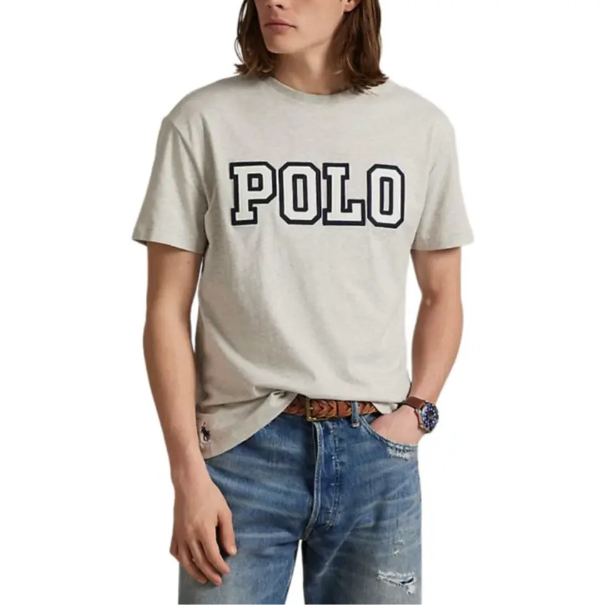 Футболка с коротким рукавом Polo Ralph Lauren, светло-серый — фото 3