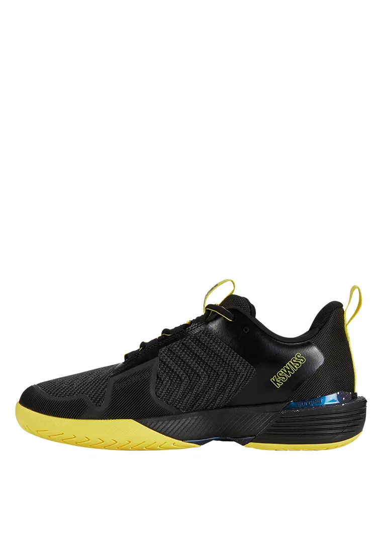 Кроссовки теннисные мужские Ultrashot 3, K-Swiss, черный/желтый — фото 4