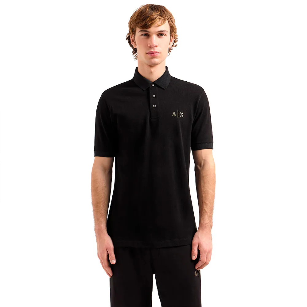 

Поло с коротким рукавом Armani Exchange XM000330_AF10366, черный
