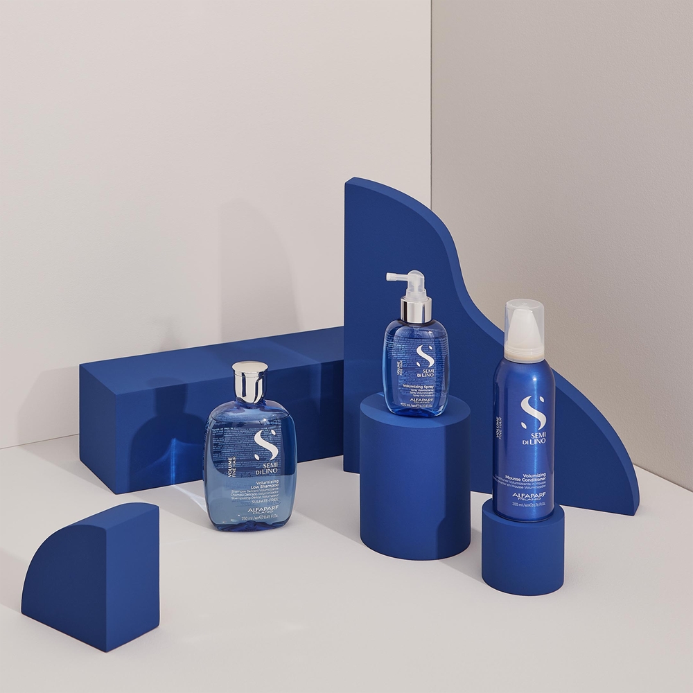 Кондиционер-Мусс Semi di lino Volumizing с эффектом придания объема Alfaparf Milano, 200 мл — фото 4