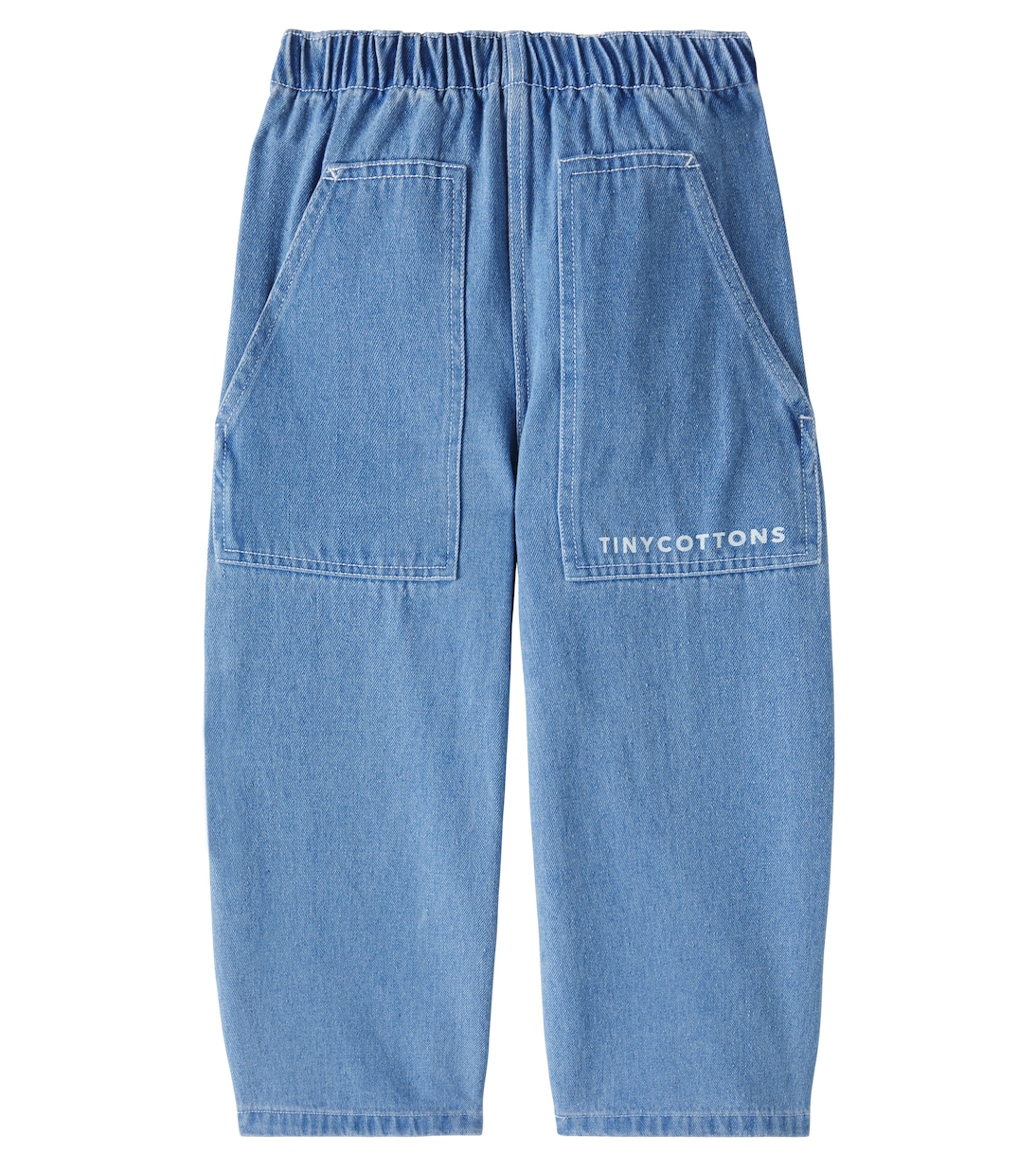 

Прямые джинсы с логотипом Tinycottons, Light Blue Denim