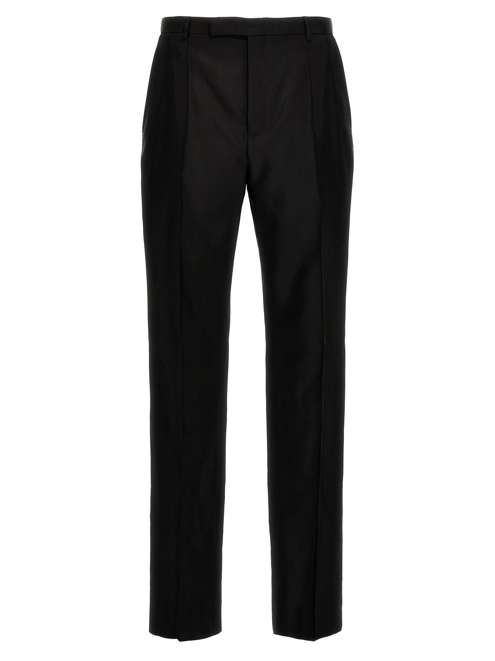 Брюки из файи SAINT LAURENT, черный