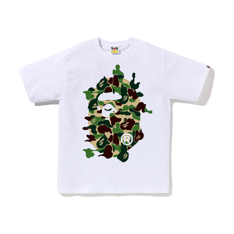 

Футболка Bape Abc Camo Rebuild Big Ape Head A BATHING APE, Black Green BKM