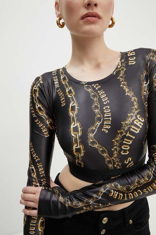 

Лонгслив Versace Jeans Couture, черный
