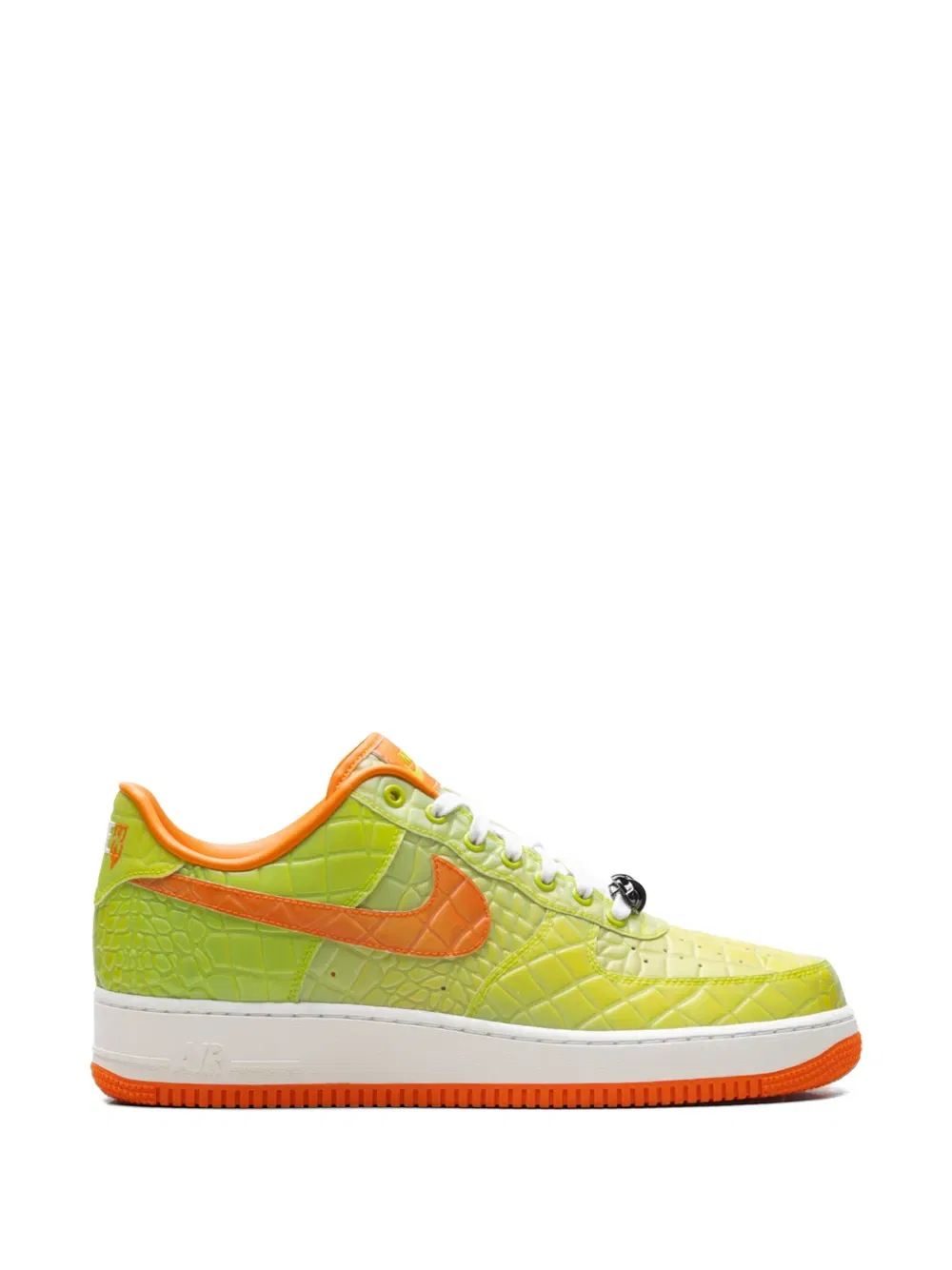 Низкие кроссовки Air Force 1 с рисунком рептилии Nike, зеленый