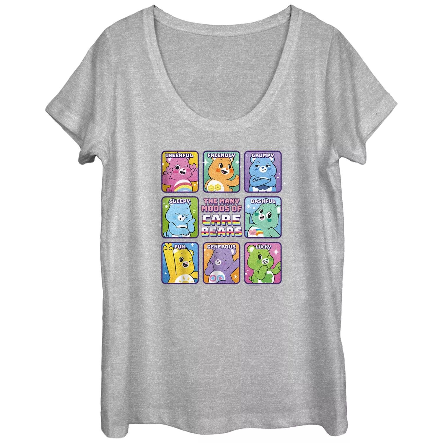 

Детская футболка Care Bears Feelings с овальным вырезом и графическим рисунком Licensed Character