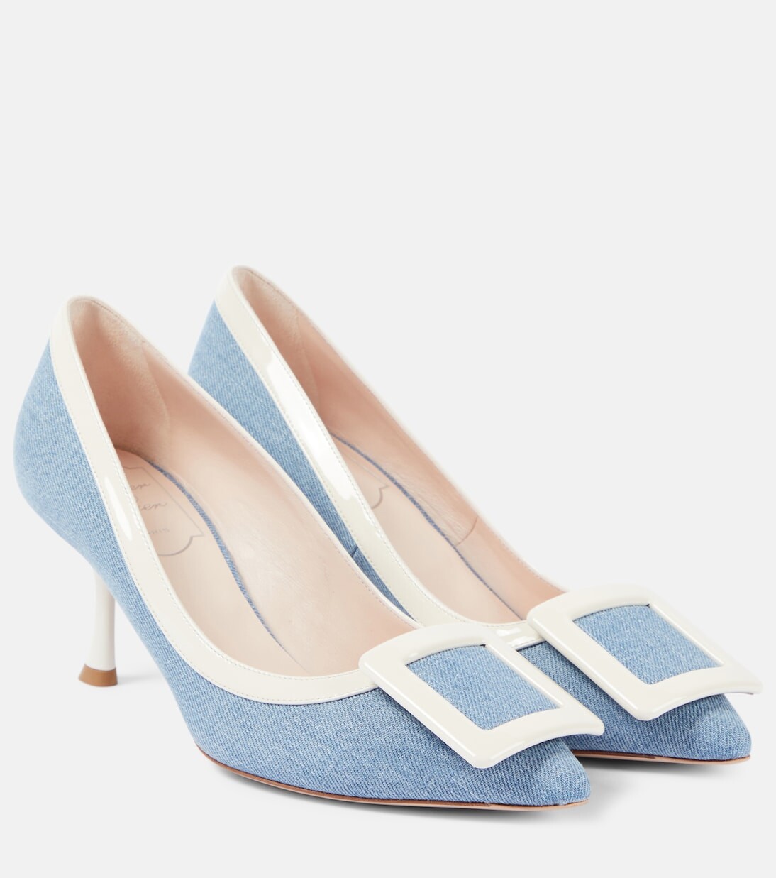 Туфли viv' in the city с кожаной отделкой Roger Vivier, синий