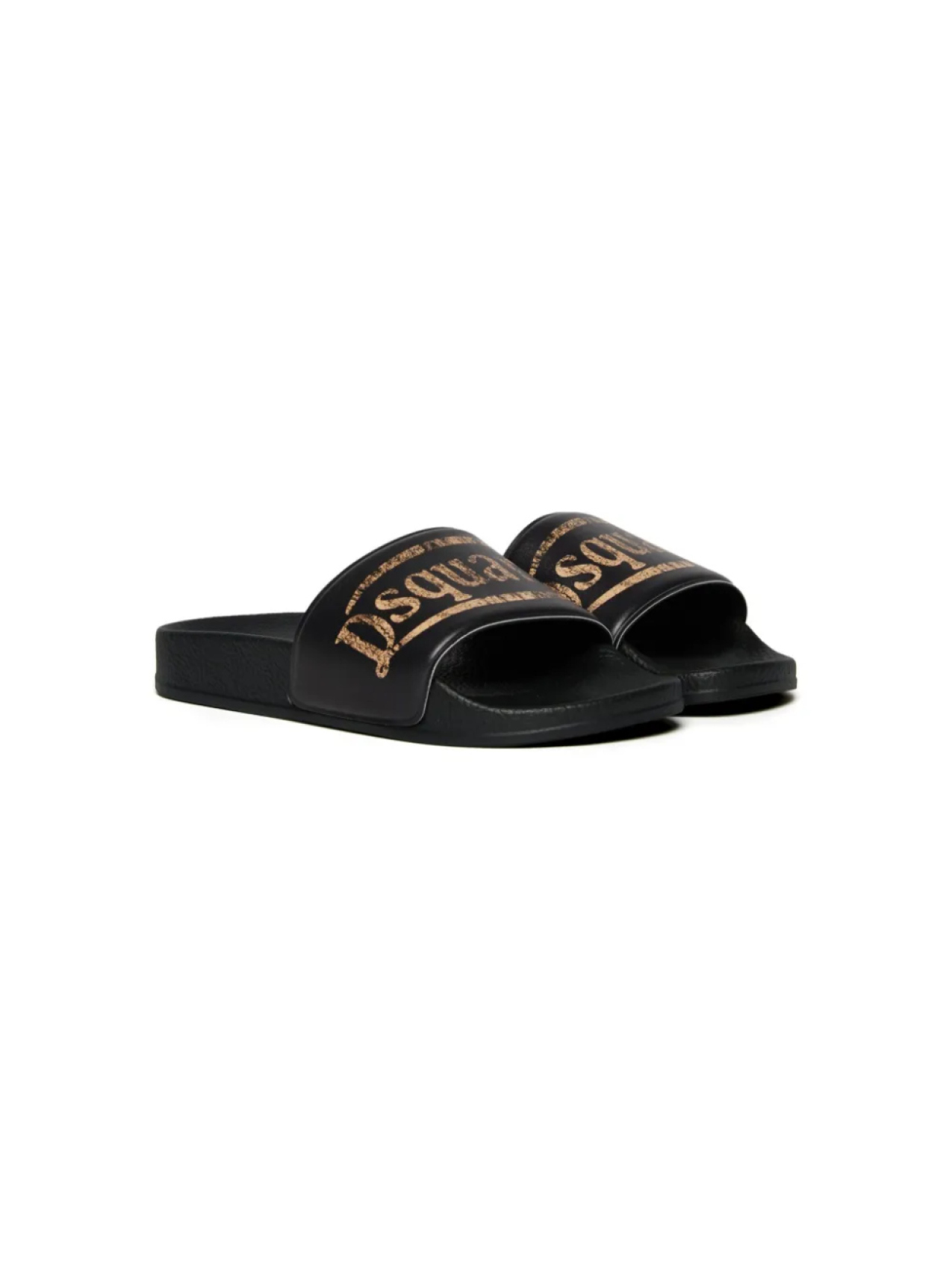 

DSQUARED2 KIDS шлепанцы с логотипом, черный