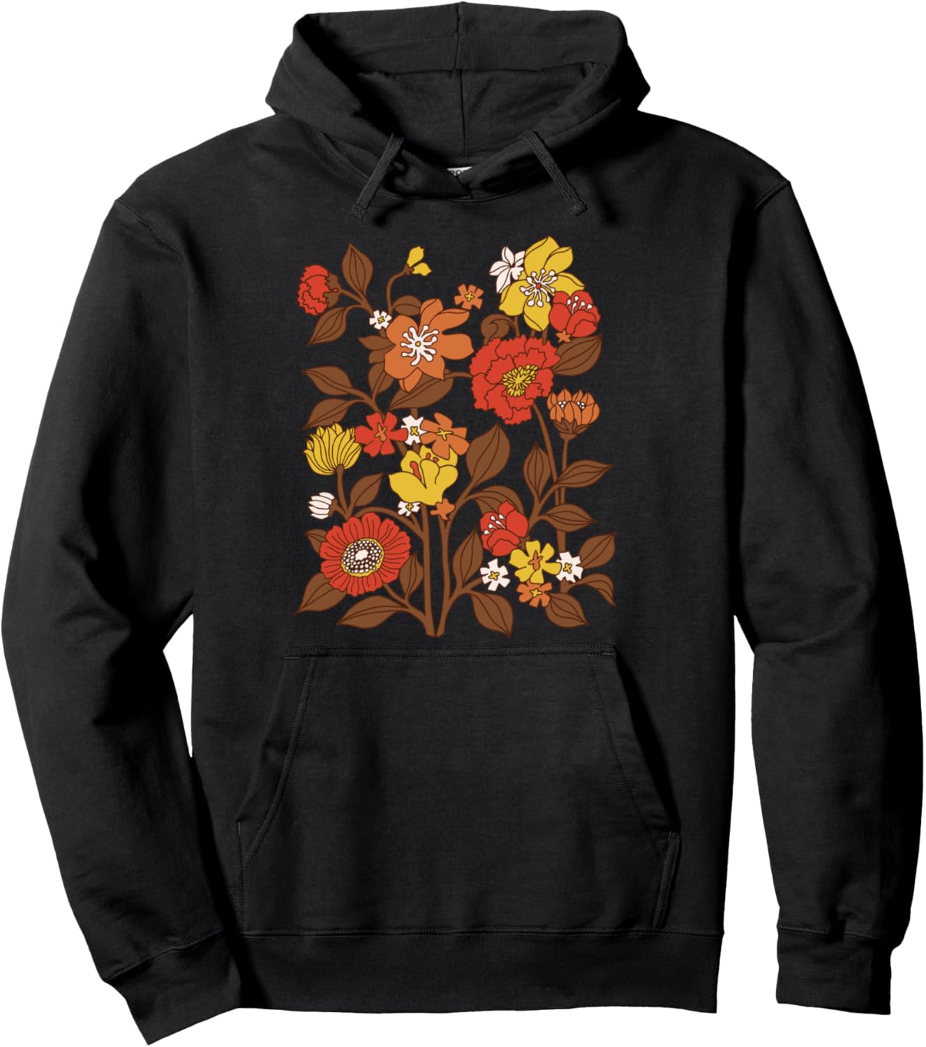 

Модная винтажная ретро-толстовка с цветочным мотивом, черная Trendy Apparel, Черный, Модная винтажная ретро-толстовка с цветочным мотивом, черная Trendy Apparel