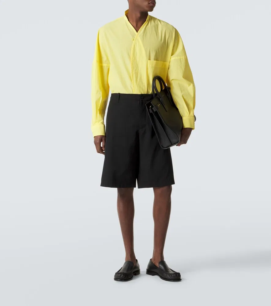 Шорты-бермуды из натуральной шерсти Camargue Jacquemus, черный — фото 2