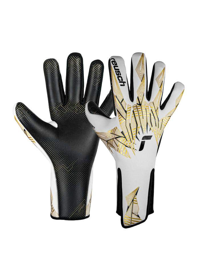 

Перчатки Reusch, цвет 1131 white/gold/black
