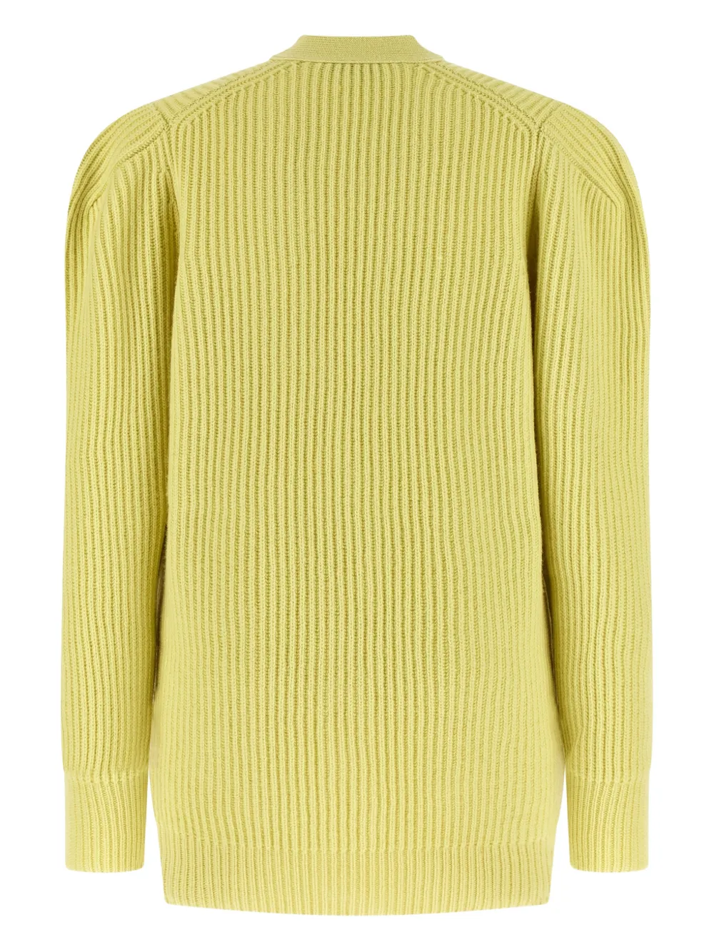 Кардиган с V-образным вырезом и карманами Stella Mccartney, желтый — фото 2
