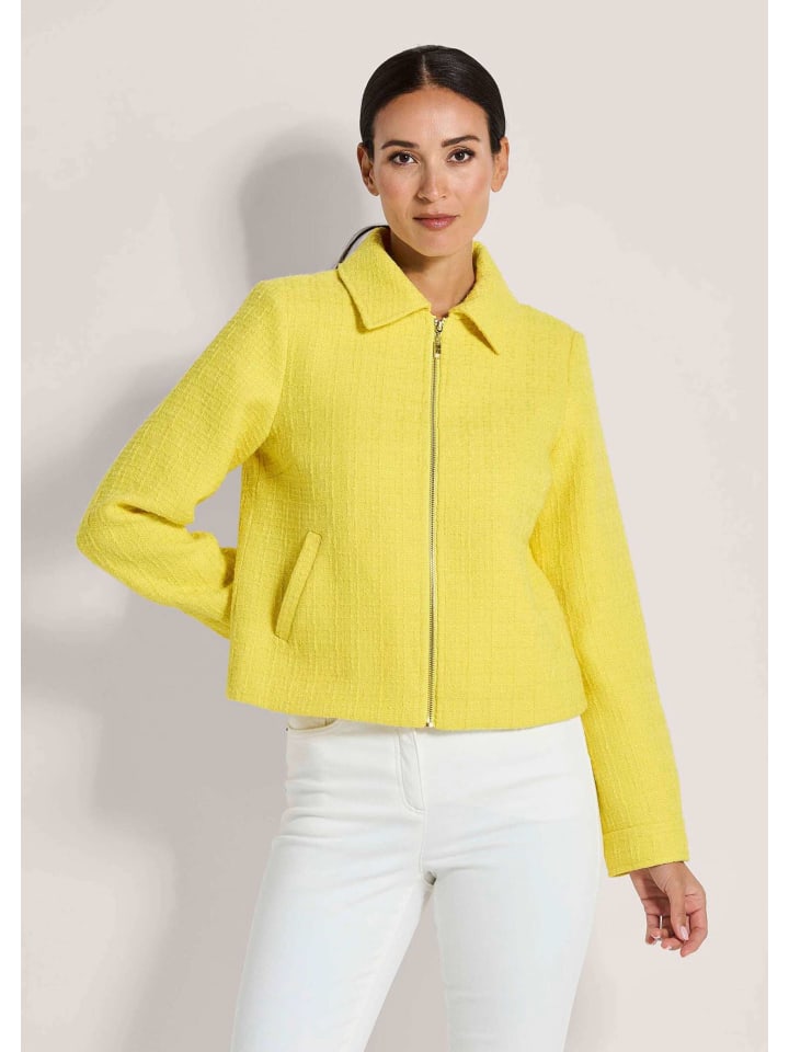 

MADELEINE Короткий пиджак из букле лимонного цвета