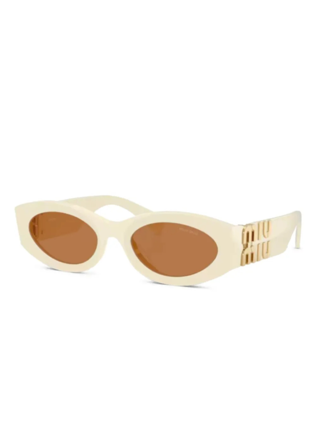 

Miu Miu Eyewear солнцезащитные очки с логотипом, нейтральный